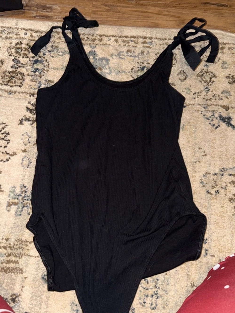 Old Navy Black body suit with adjustable tie straps